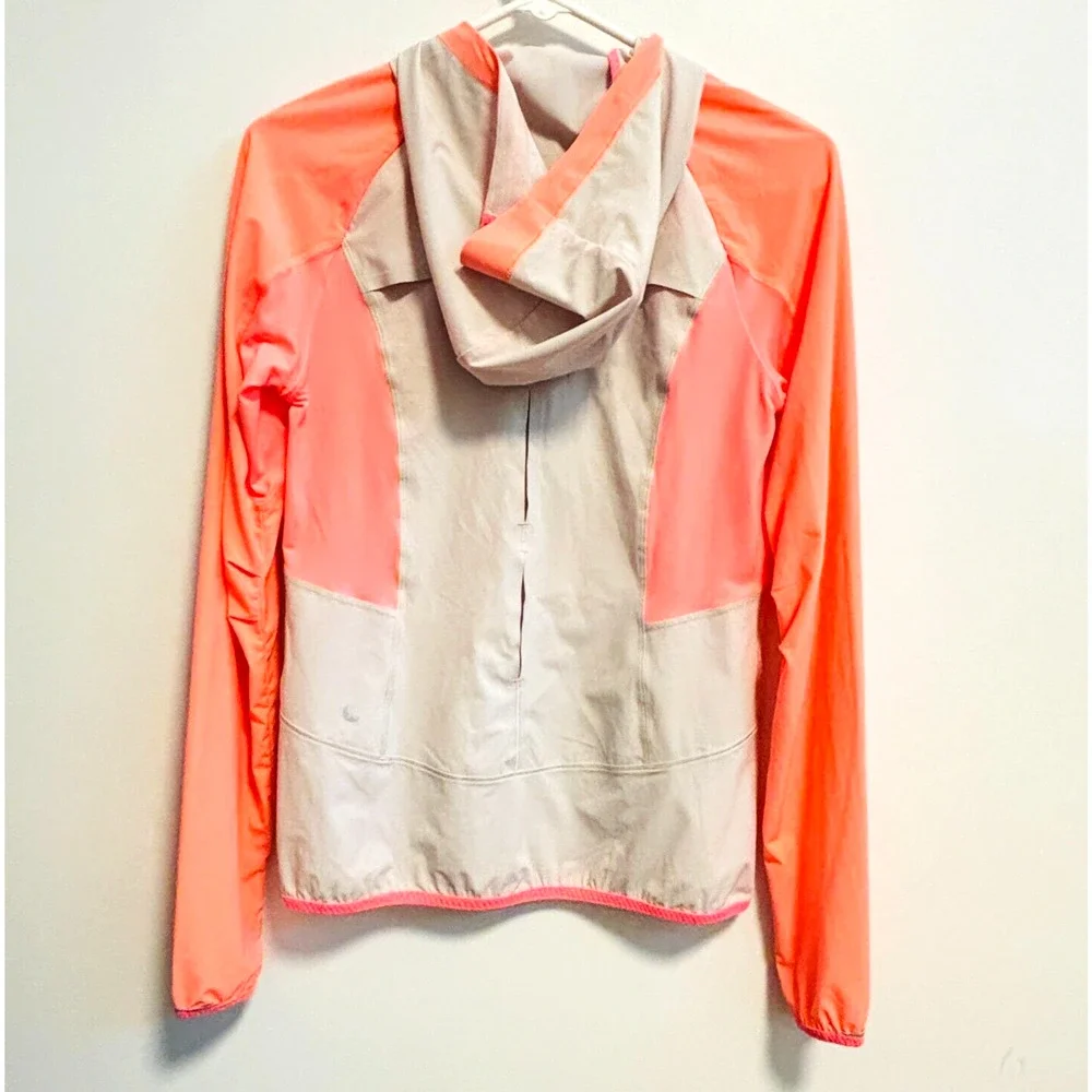 lululemon athletica Coral/Light Beige Lightweight Hooded Pullover